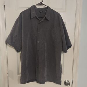 Royal Robbins Short-Sleeve Button-Down Shirt — Charcoal